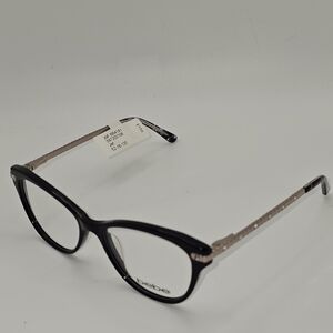 Bebe‎ Eyeglasses Frames BB4181 52-16-135 Jet Black / Gold / Jeweled